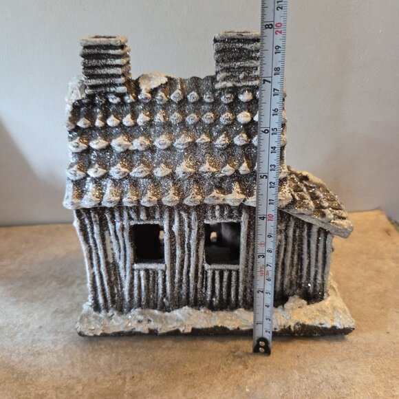 Cottage Hunting Lodge Lighted Christmas Village Holiday House Winter Decor - Picture 4 of 8